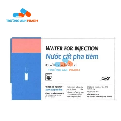 Water for injection 10ml (Nước cất pha tiêm) Pymepharco